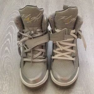 Gray Nike Air Jordan flight brand new size 5.5Y